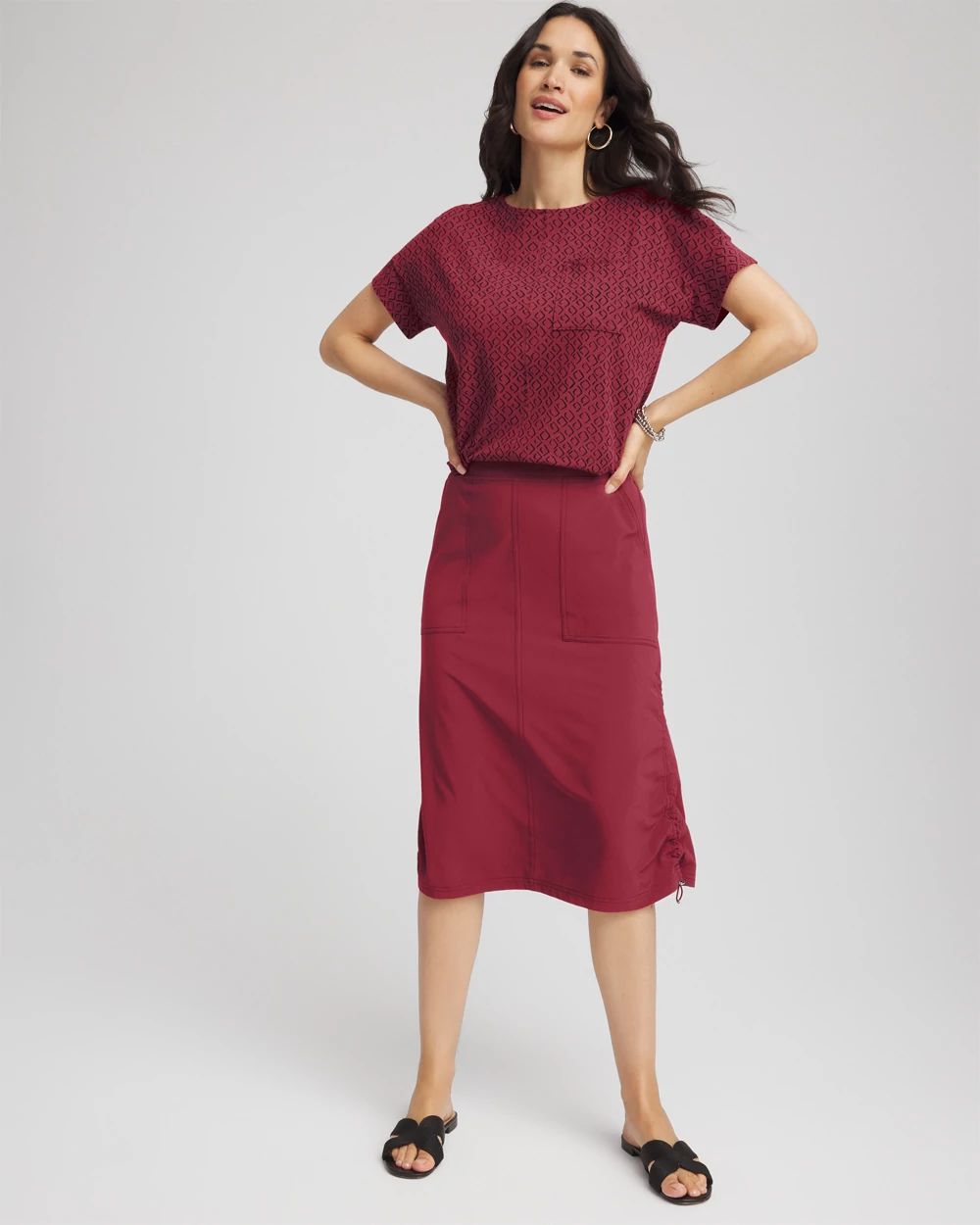 Zenergy® UPF Bungee-Hem Pull-On Skirt | Chico's